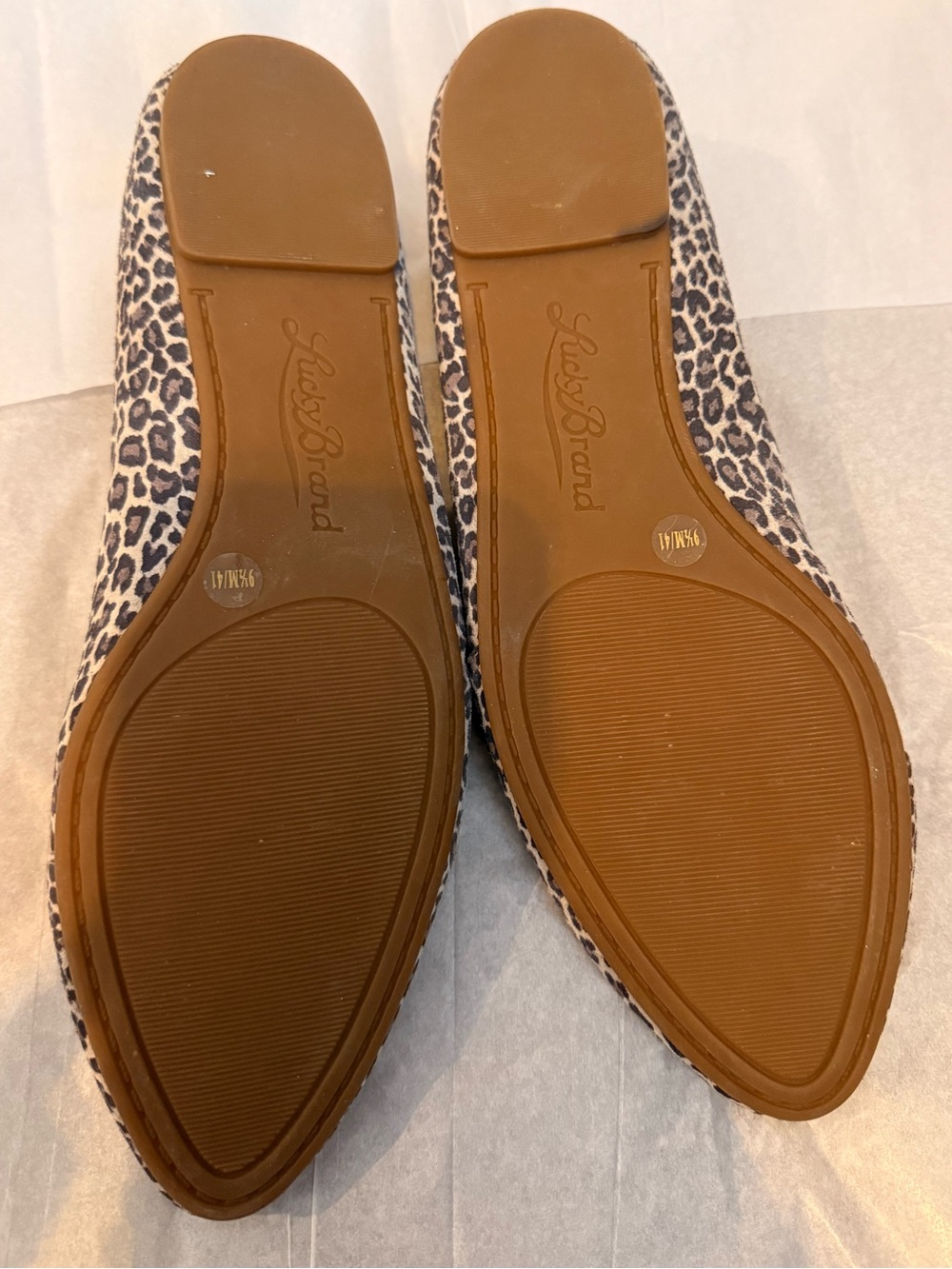 Lucky Brand flats size 9.5 leopard print NWOT - Picture 3 of 5